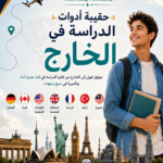 حقيبة ادوات الدراسه فى الخارج