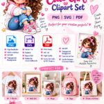 Cute Girl Digital Art Collection