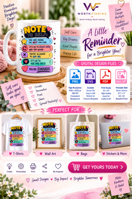 15-Piece Women’s Motivational Digital Design Bundle