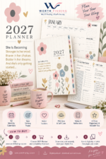 ⁦She Is Becoming 2027 | خططي لعامكِ، تابعي أهدافكِ وعاداتكِ… واحتفظي بكل ما يهمكِ ⭐⁩ - الصورة ⁦2⁩