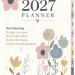 She Is Becoming 2027 | خططي لعامكِ، تابعي أهدافكِ وعاداتكِ… واحتفظي بكل ما يهمكِ ⭐