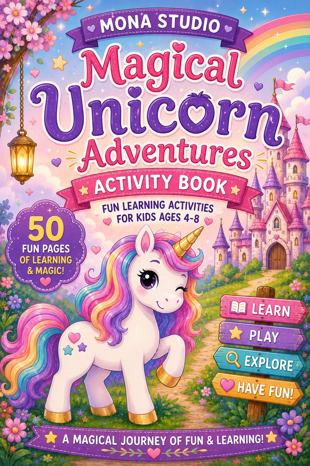ca60cd04-2a04-4ca7-ad55-0f9750ba870f Magical Unicorn Adventures Activity Book - Image 1