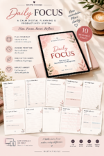 Daily Focus | Undated Digital Daily Planner | Productivity, Priorities & Time Management - Image 2