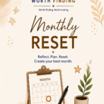 Monthly Reset | مخطط شهري رقمي غير مؤرخ | أهداف وعادات وميزانية