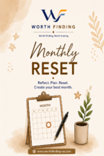 Monthly Reset | مخطط شهري رقمي غير مؤرخ | أهداف وعادات وميزانية